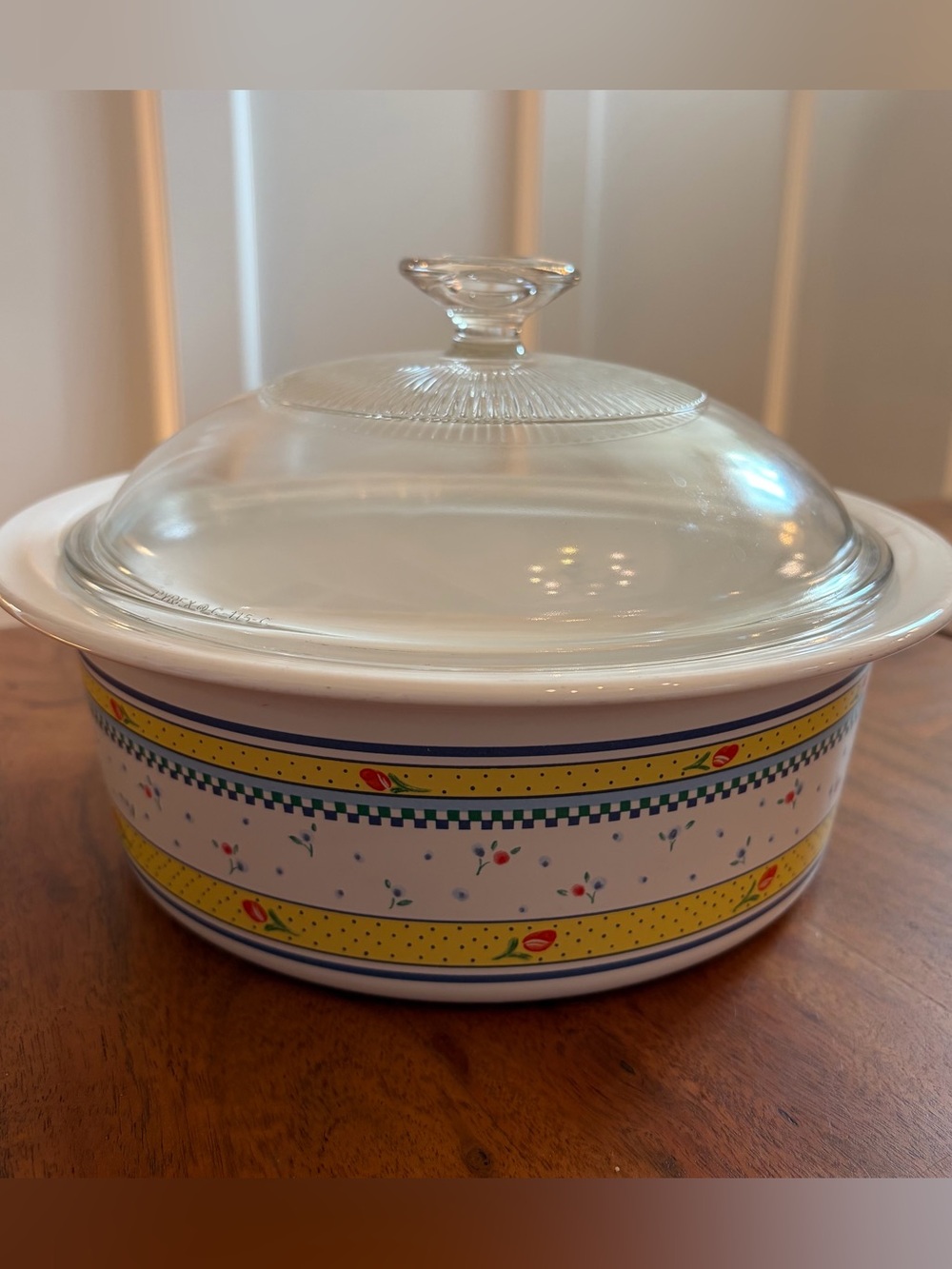 Corning Ware Classic Elegance 1.5L Casserole Dish C-115-B Mille Fleur with Lid